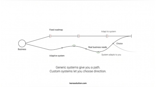 Generic system creating delays and manual effort showing need for custom software solution and AI-ready workflow